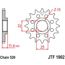 JT Звезда цепного привода JTF1902.17