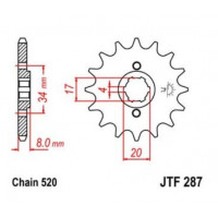 JT Звезда цепного привода JTF287.15