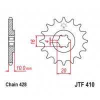 JT Звезда цепного привода JTF410.14