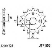 JT Звезда цепного привода JTF555.15