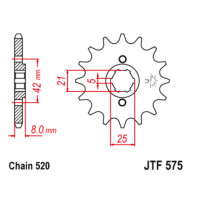 JT Звезда цепного привода JTF575.16