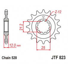 JT Звезда цепного привода JTF823.16
