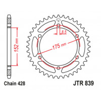 JT Звезда цепного привода JTR1839.55