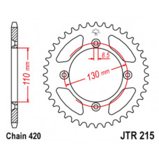 JT Звезда цепного привода JTR215.46