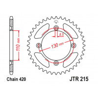 JT Звезда цепного привода JTR215.56