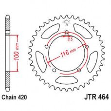 JT Звезда цепного привода JTR464.49