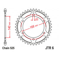 JT Звезда цепного привода JTR6.47