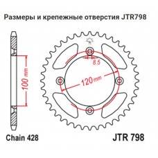 JT Звезда цепного привода JTR798.54
