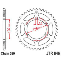 JT Звезда цепного привода JTR846.45