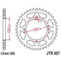 JT Звезда цепного привода JTR857.45ZBK