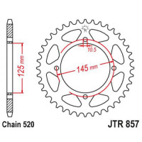 JT Звезда цепного привода JTR857.46