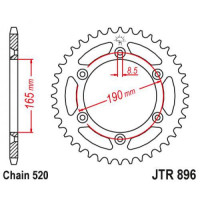 JT Звезда цепного привода JTR896.48