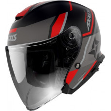 AXXIS OF504SV Mirage SV Damasko Matt Red шлем открытый красный матовый