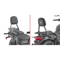 GIVI TS4134C - спинка для пассажира на мотоцикл KAWASAKI Eliminator 500 (2024-2025), со съемной площадкой для фиксации небольших сумок.