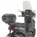 Центральный кофр GIVI E46NB RIVIERA BLACK EDITION MONOLOCK. Версия с тонированными отражателями и черной крышкой.