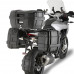 Центральный или боковой кофр GIVI TRK46B Trekker Black Line MONOKEY. Чёрный матовый с алюминиевым покрытием.