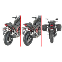 GIVI TR1206 - специальный держатель быстрого снятия системы REMOVE-X для установки мягких боковых сумок на мотоциклы HONDA