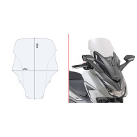 GIVI D1187ST - прозрачное ветровое стекло для скутеров HONDA FORZA 125/350 (2021–2024) GIVI D1187ST - прозрачное ветровое стекло для скутеров HONDA FORZA 125/350 (2021–2024)