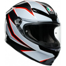 Шлем интеграл AGV K-6 Flash Matt Black/Grey/Red