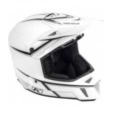 Шлем снегоходный Klim F3 Cross White Black Pinstripes