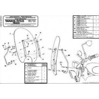 GIVI Крепеж ветрового стекла Yamaha XV400/535 Virago