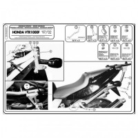 GIVI Крепеж центрального кофра Honda VTR 1000 F (97-04)