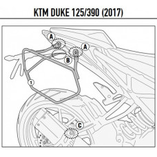 GIVI Крепёж боковых сумок EASYLOCK KTM Duke 125/200/250/390 (17-