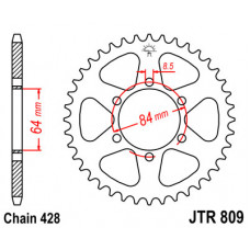 JT Звезда цепного привода JTR809.53