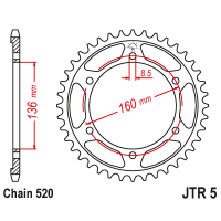 JT Звезда цепного привода JTR5.47