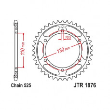 JT Звезда цепного привода JTR1876.45