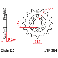 JT Звезда цепного привода JTF284.13SC