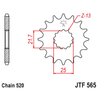 JT Звезда цепного привода JTF565.15