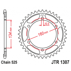 JT Звезда цепного привода JTR1307.41
