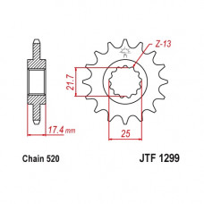 JT Звезда цепного привода JTF1299.14