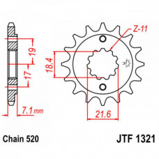 JT Звезда цепного привода JTF1321.14