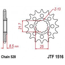 JT Звезда цепного привода JTF1516.15