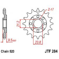 JT Звезда цепного привода JTF284.12