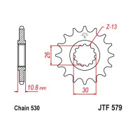 JT Звезда цепного привода JTF579.18