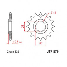 JT Звезда цепного привода JTF579.18