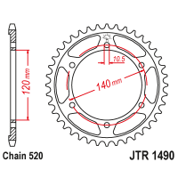 JT Звезда цепного привода JTR1490.43