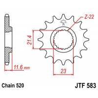 JT Звезда цепного привода JTF583.13