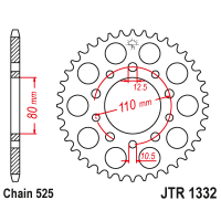 JT Звезда цепного привода JTR1332.47