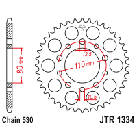 JT Звезда цепного привода JTR1334.39