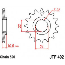 JT Звезда цепного привода JTF402.15