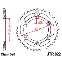 JT Звезда цепного привода JTR822.41