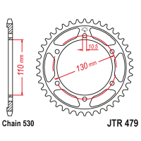 JT Звезда цепного привода JTR479.41