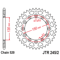 JT Звезда цепного привода JTR245/2.43
