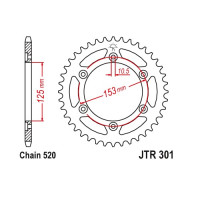 JT Звезда цепного привода JTR301.45