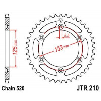 JT Звезда цепного привода JTR210.42