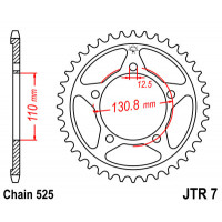 JT Звезда цепного привода JTR7.44